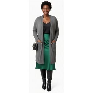 Rue21 Women's Size XL Gray Open Front Cardigan Sweater